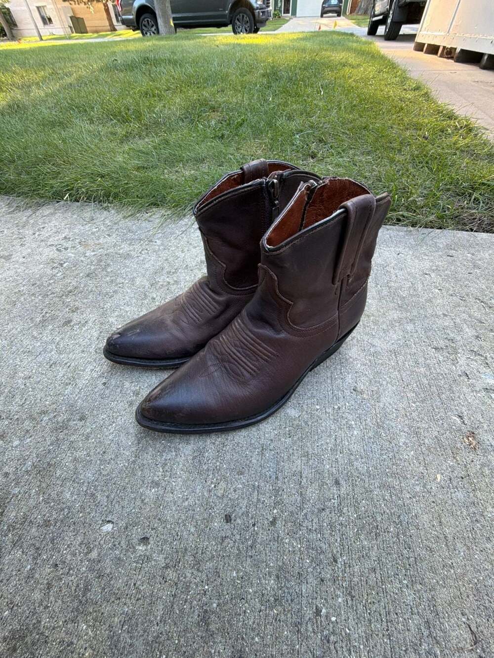Redneck Riviera Western Boots Size 6.5 Brown Leather Ankle Booties